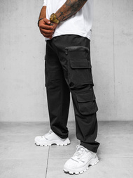 Мъжки панталони черни OZONEE O/PS5526