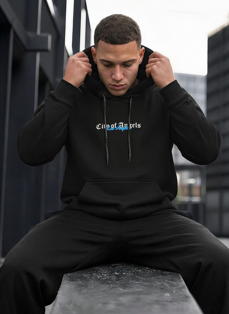 Мъжки суитшърт черно OZONEE JS/21B1901/3