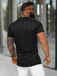 Мъжка тениска черна OZONEE O/QS11621