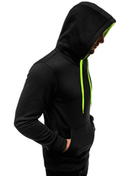 Мъжки суитшърт черно-Celadon OZONEE JS/2011