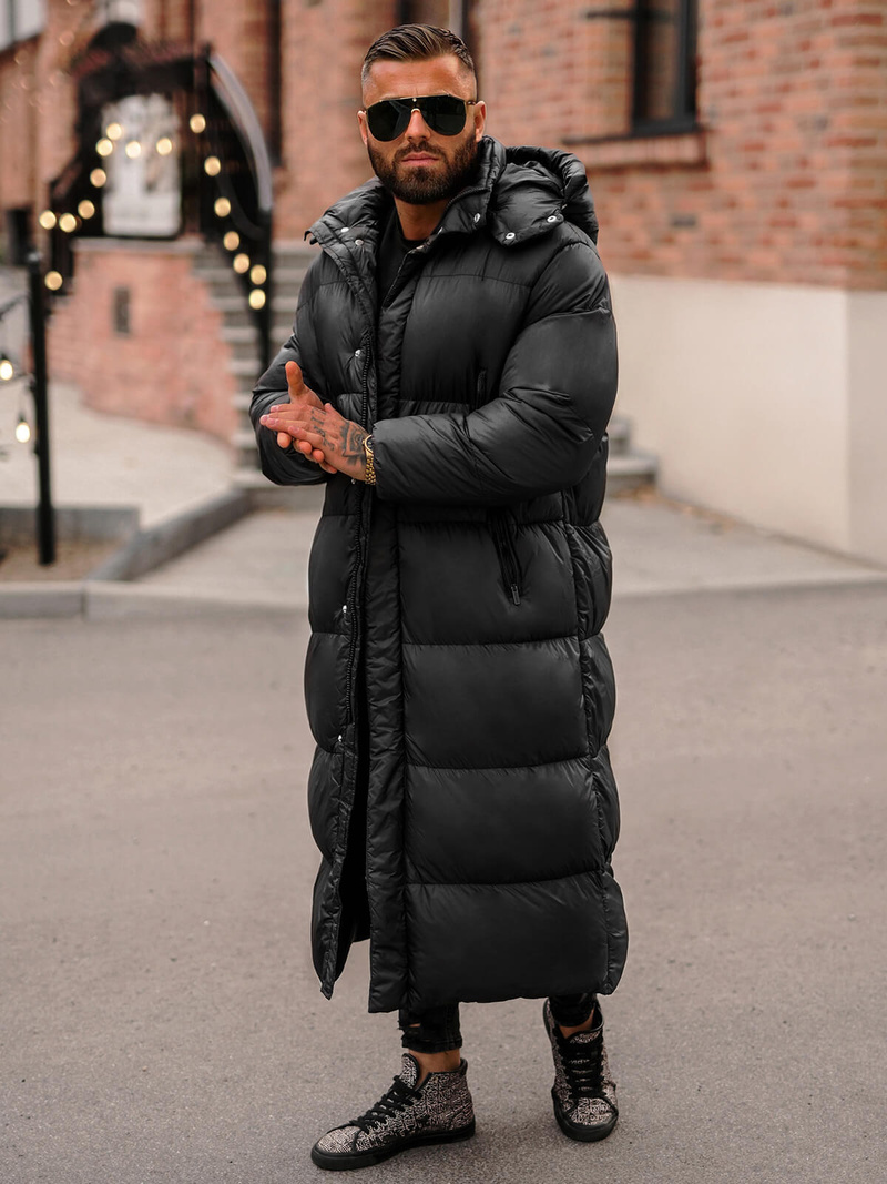 Мъжко яке черно OZONEE O/M3202Z