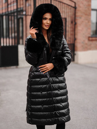 Дамско палто черен OZONEE JS/5M3160/392Z