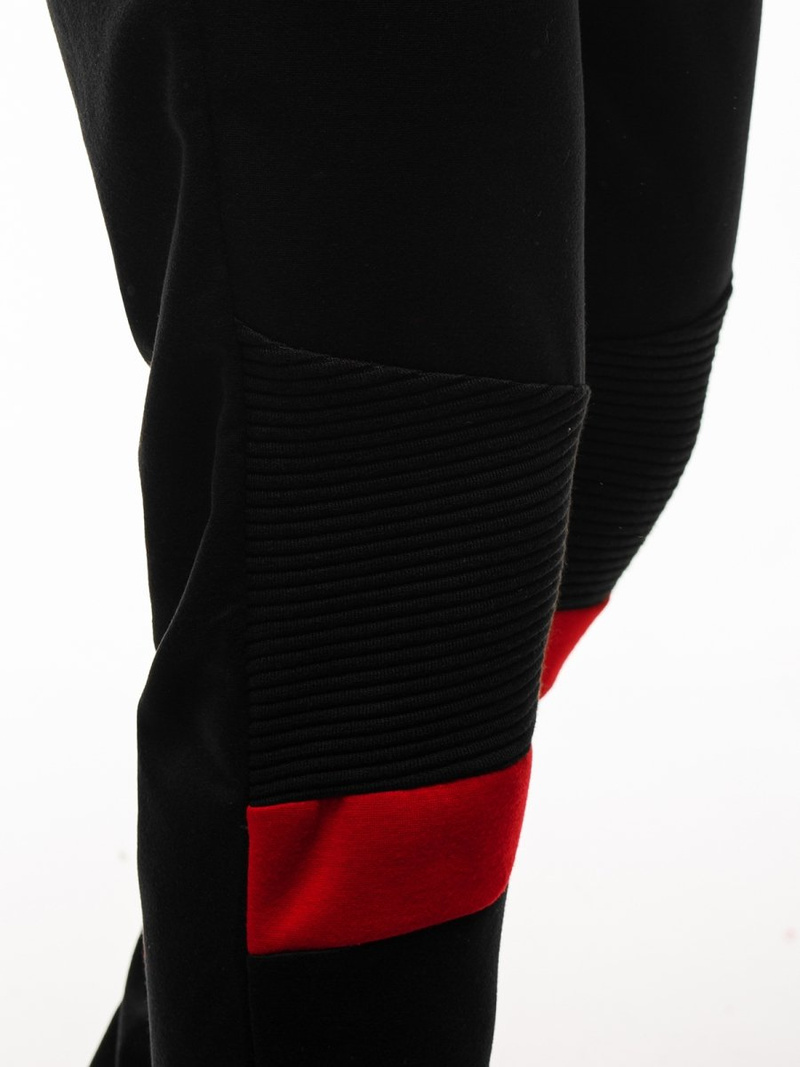 Мъжко долнище на анцуг черни OZONEE JS/JZ11016