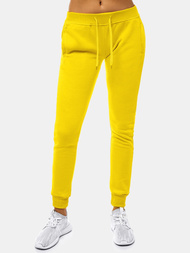 Дамски долнища на анцуг жълто OZONEE JS/CK01