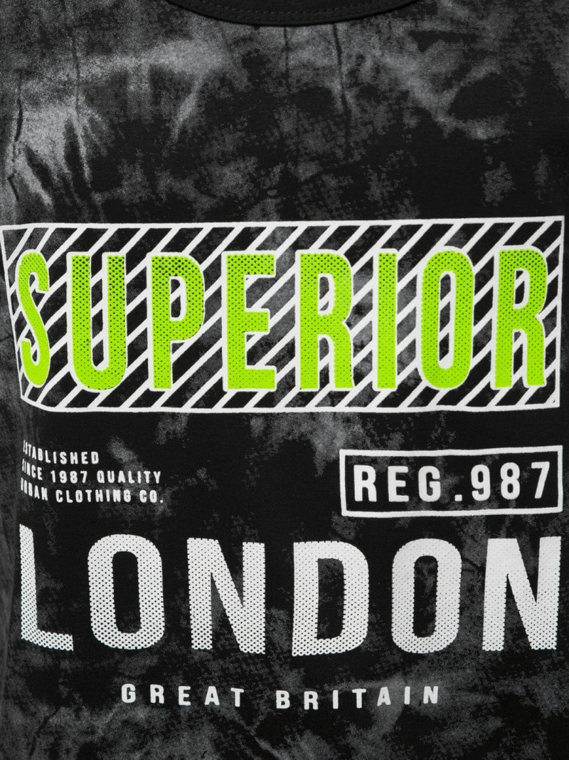 Мъжка тениска черна OZONEE JS/SS11037