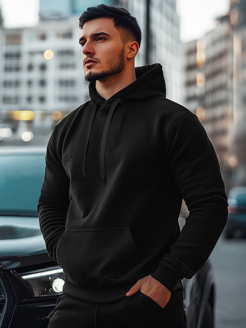 Мъжки суитшърт черен OZONEE JS/2009Z