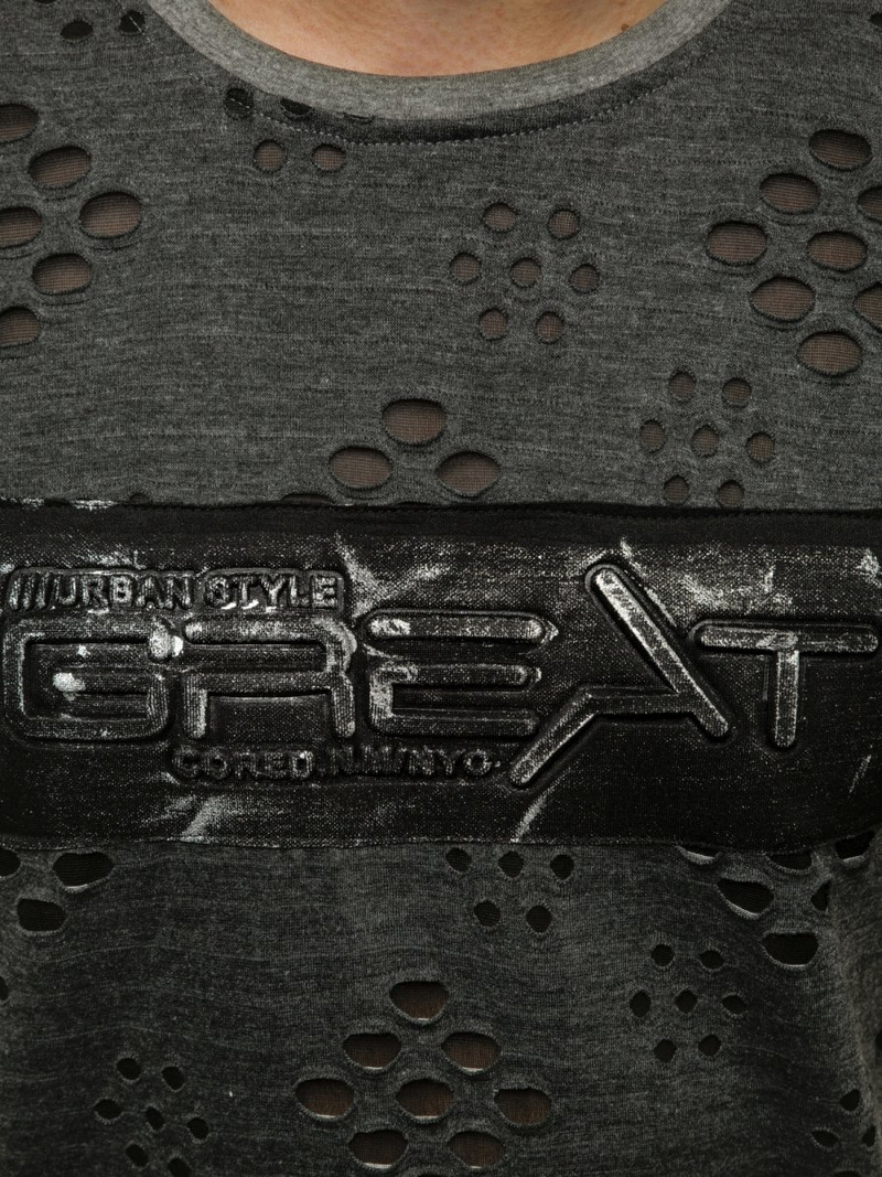 Мъжка тениска сива OZONEE JS/KS2083