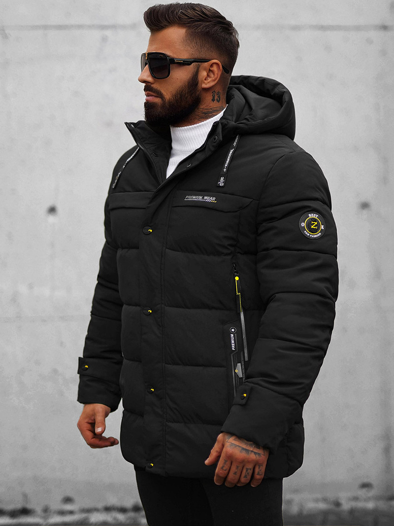 Зимно яке черно OZONEE JS/22M58/392