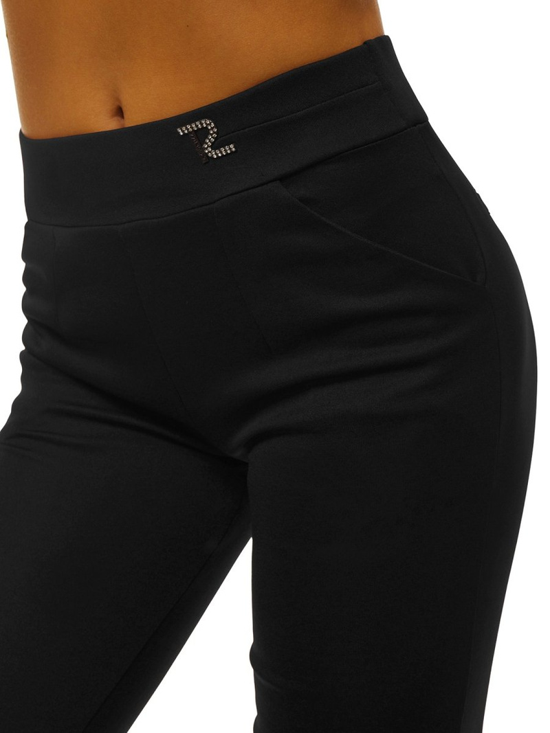 Дамски клин черни OZONEE JS/1027/A1