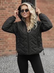 Дамско яке черно OZONEE JS/16M9315/392AZ