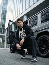 Мъжки суитшърт черно OZONEE JS/65B3909/3Z