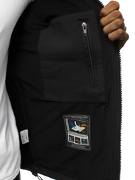 Мъжко яке SOFTSHELL черна OZONEE GE/12259Z