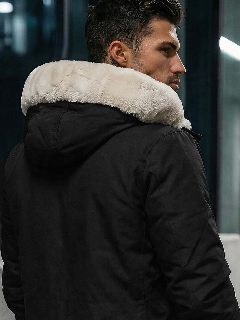 Зимно яке черна OZONEE JS/5M120/392Z