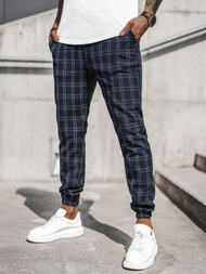 Мъжки панталони чино тъмносиньо OZONEE DJ/2288/22Z