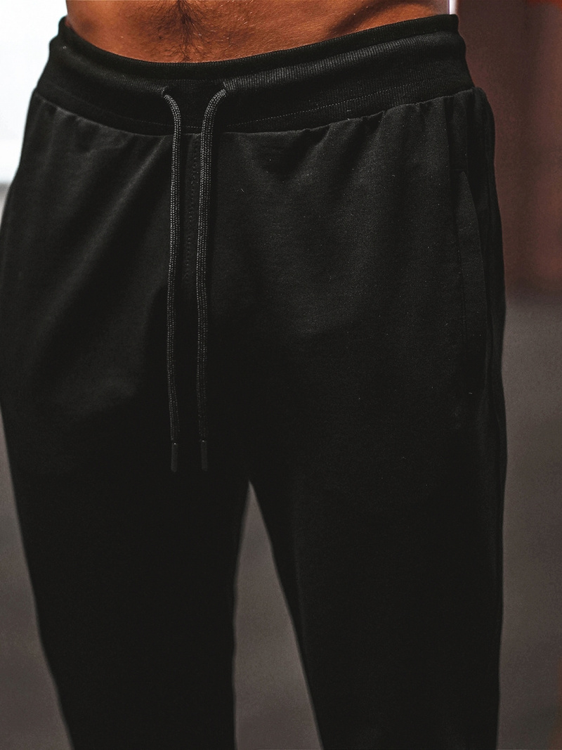 Мъжко долнище на анцуг черно B/18203022Z