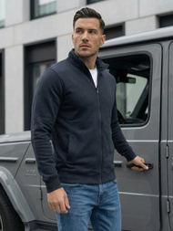 Мъжки суитшърт тъмносин OZONEE JS/2002