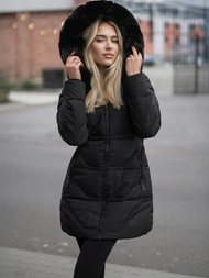 Дамско яке черно OZONEE JS/16M9099/392Z