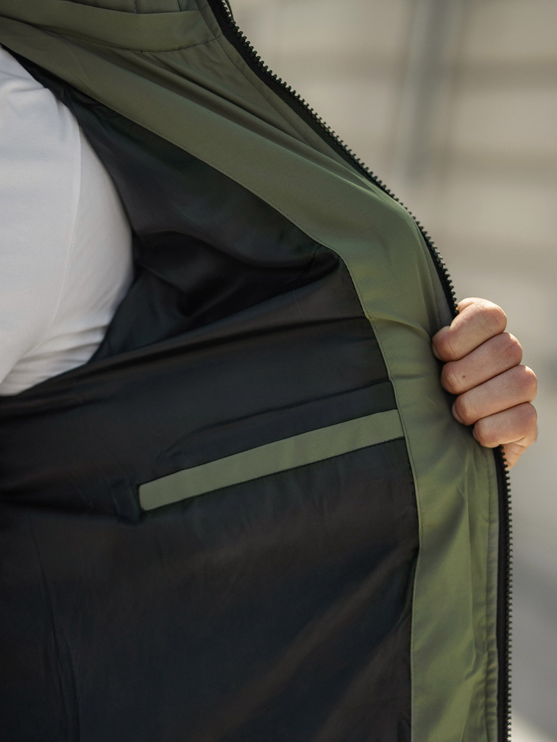 Зимно яке черно-зелена OZONEE JS/31M5083/136