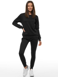 Дамски долнища на анцуг черни OZONEE JS/CK01