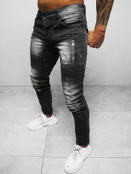 Мъжки дънки черни OZONEE NB/MP0046N