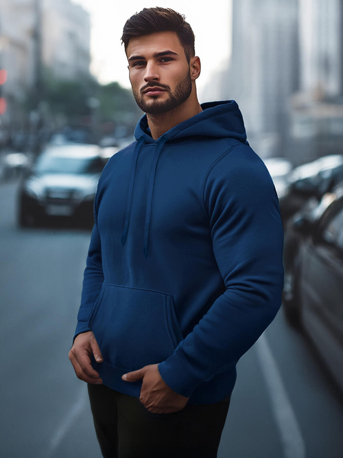 Мъжки суитшърт индиго OZONEE JS/2009/66Z