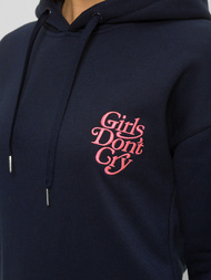 Дамски суитчър с качулка тъмнсиня OZONEE JS/B26013