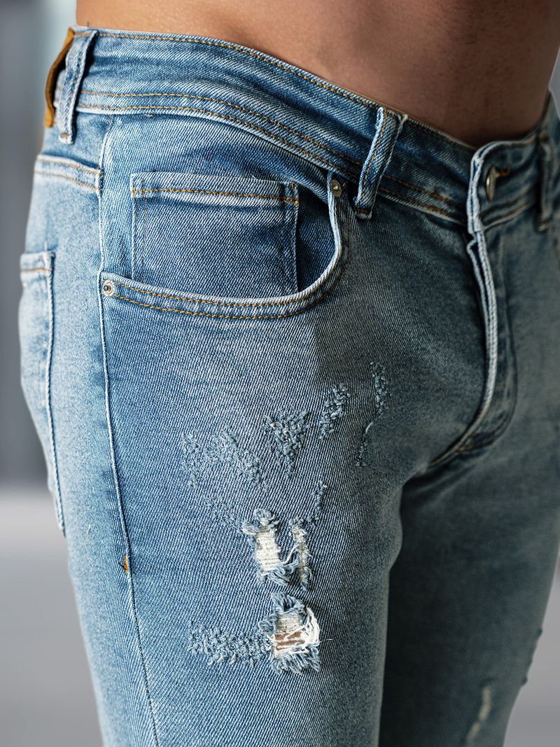 Мъжки дънки синьо OZONEE O/0526