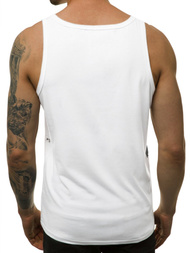 Мъжка тениска бяла OZONEE JS/SS11053