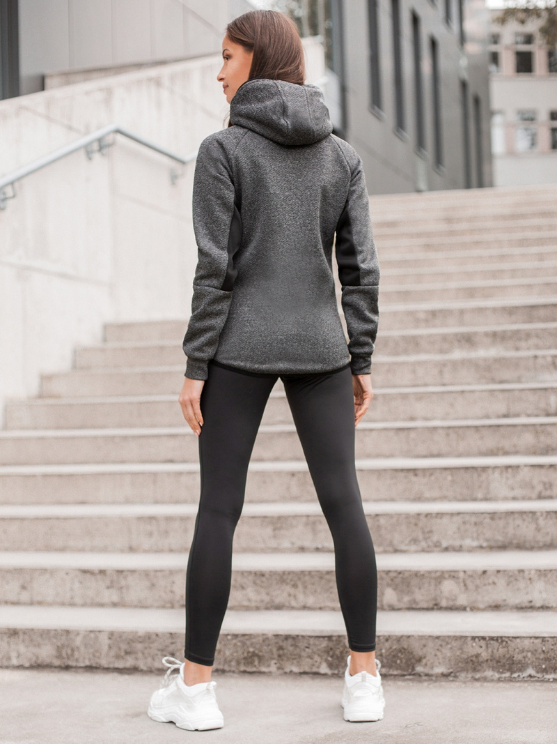 Дамско яке черно OZONEE JS/KSW4002Z