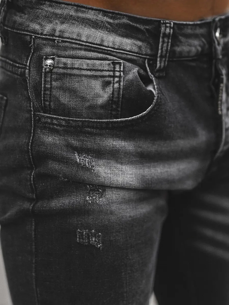 Мъжки дънки черни OZONEE NB/MP0126N