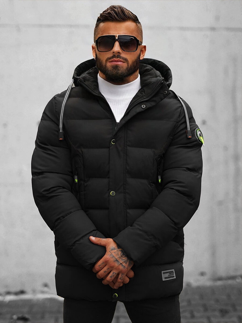 Зимно яке черно OZONEE JS/22M61/392