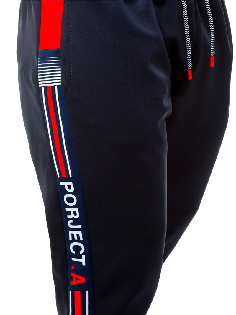 Мъжко долнище на анцуг тъмносиньо OZONEE JS/AM120