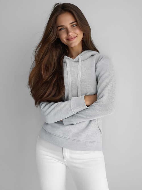 Дамски суичър сива OZONEE JS/W02Z