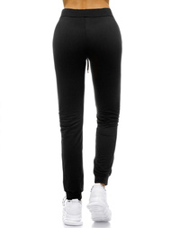 Дамски долнища на анцуг черни OZONEE O/9927