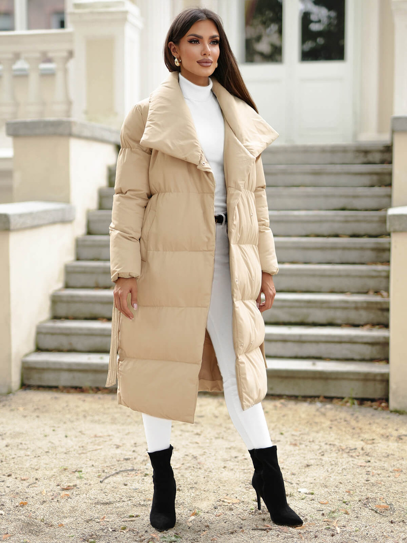 Дамско яке бежова OZONEE JS/M737/62Z