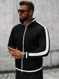 Мъжки суитшърт черен OZONEE O/2126Z