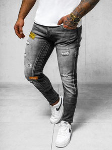 Мъжки дънки черни OZONEE NB/MP0047NZ