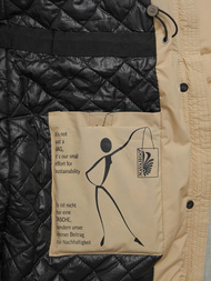 Дамско яке бежова OZONEE O/W377