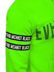 Мъжки суитшърт зелена неонов OZONEE MACH/3123