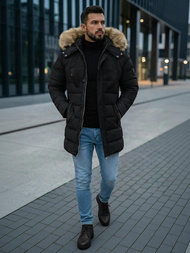 Мъжко яке черна OZONEE JS/5M3122/392Z