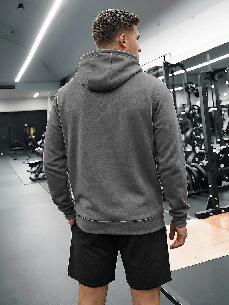 Мъжки суитшърт графитен OZONEE JS/8B1736/5