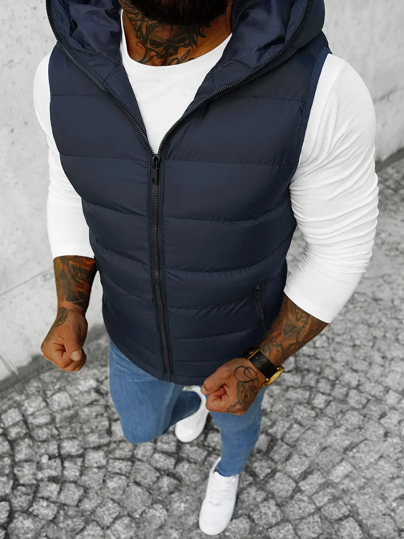 Мъжки елек тъмнсиня OZONEE JS/M805/215