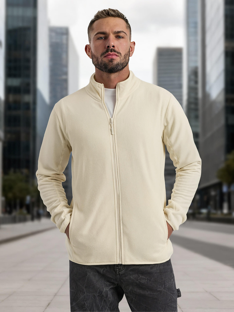 Мъжки суитшърт екрю OZONEE JS/HH016/1