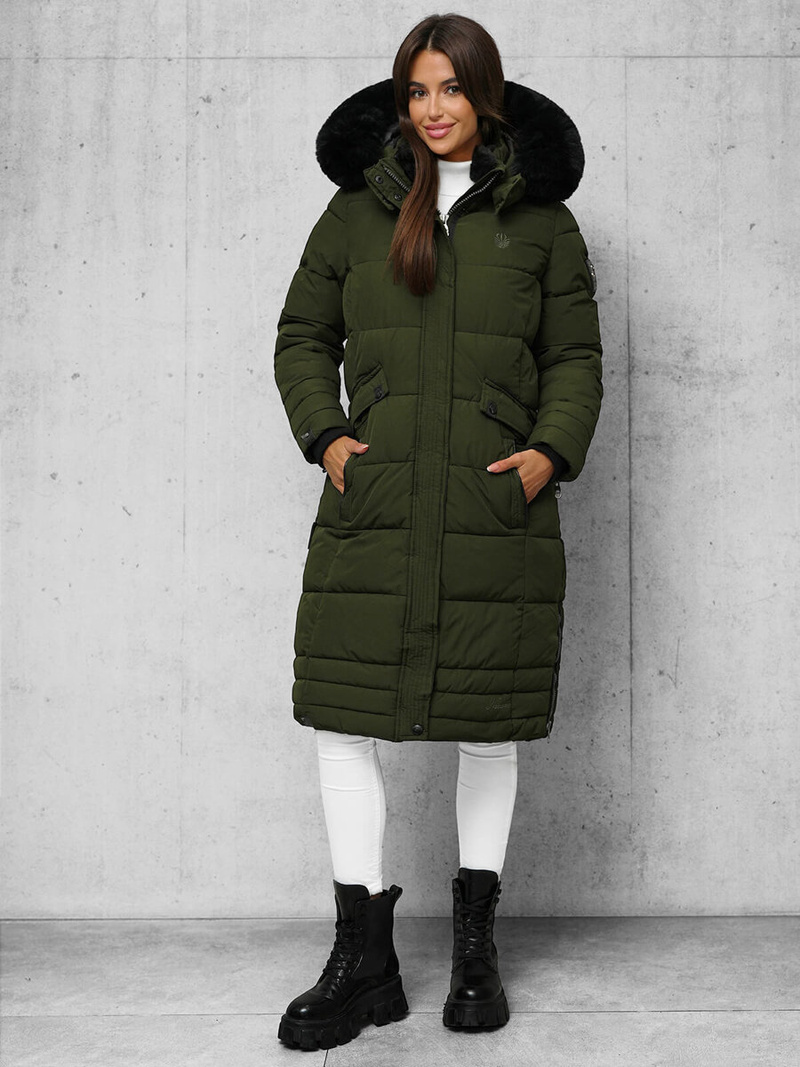 Дамско яке каки OZONEE O/W377