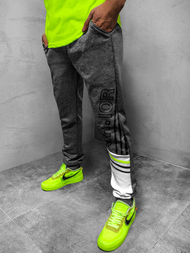 Мъжко долнище на анцуг графитно OZONEE JS/AM123Z