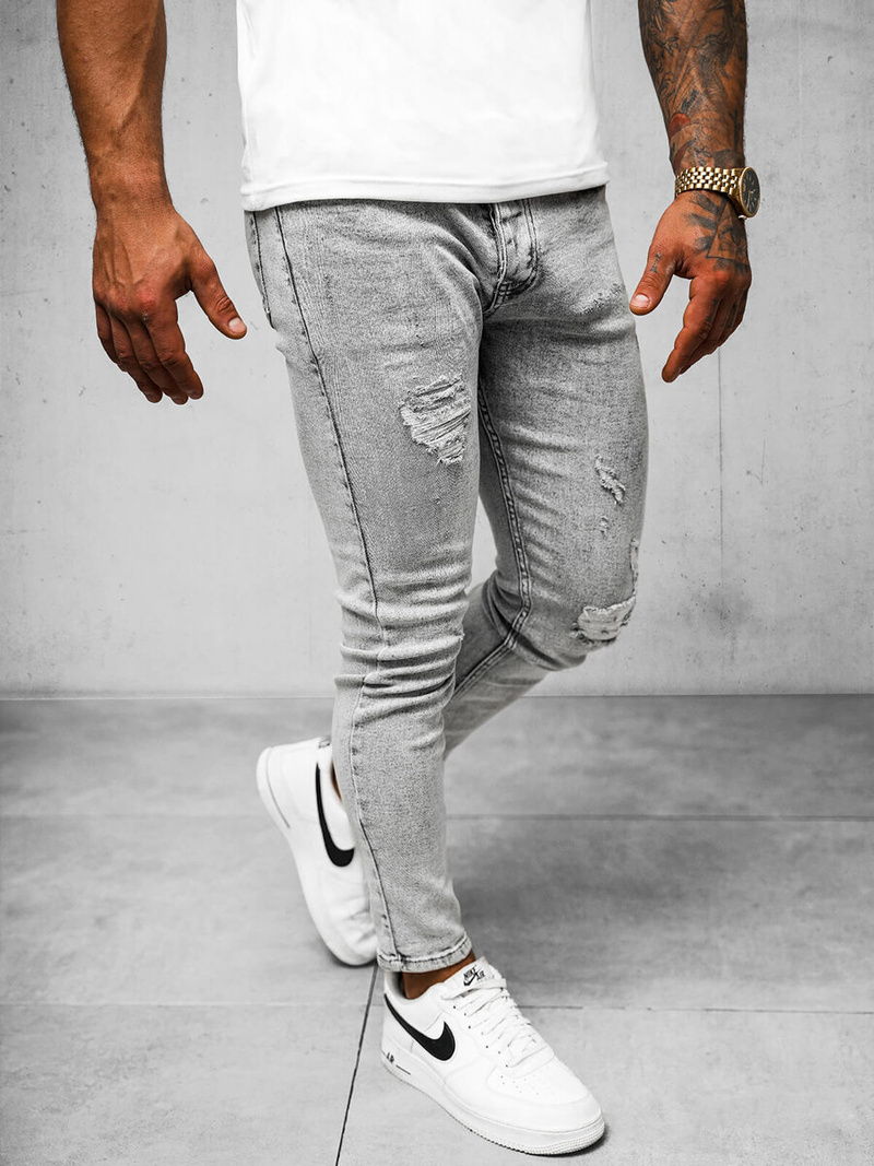 Мъжки дънки сив OZONEE O/2358/2