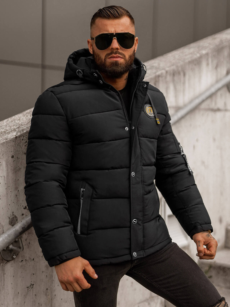 Мъжко яке черни OZONEE JS/57M7503/392Z