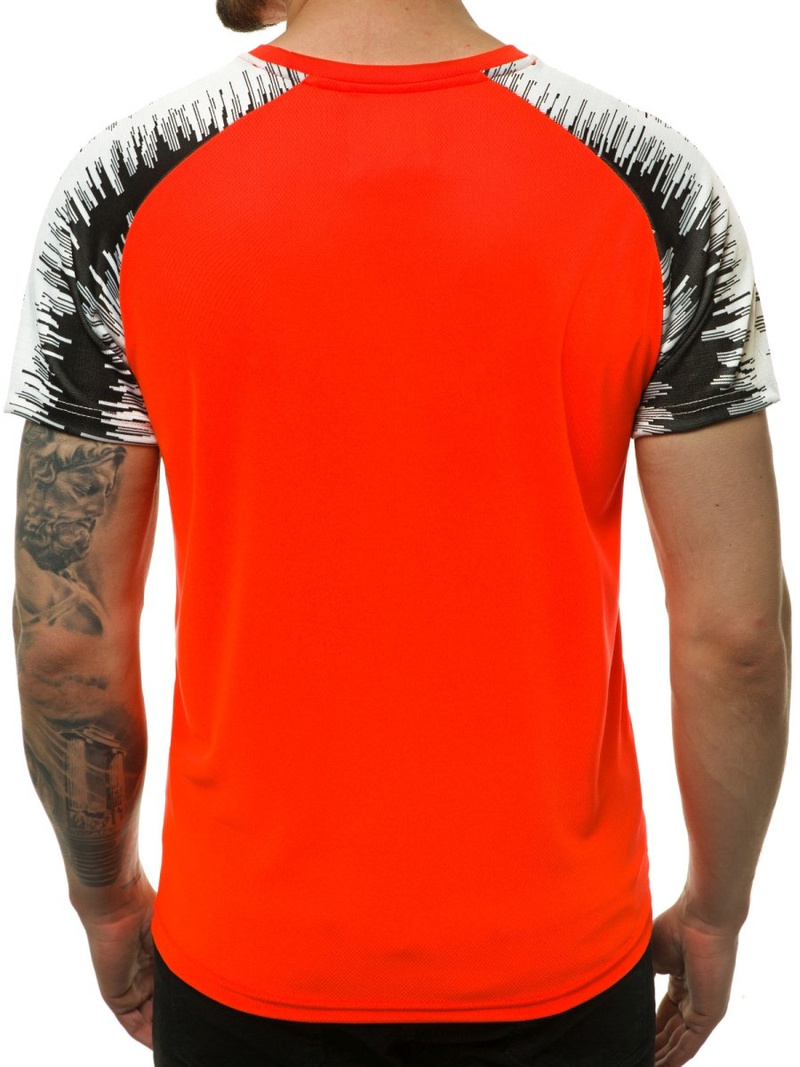 Мъжка тениска оранжев OZONEE JS/KS2061Z
