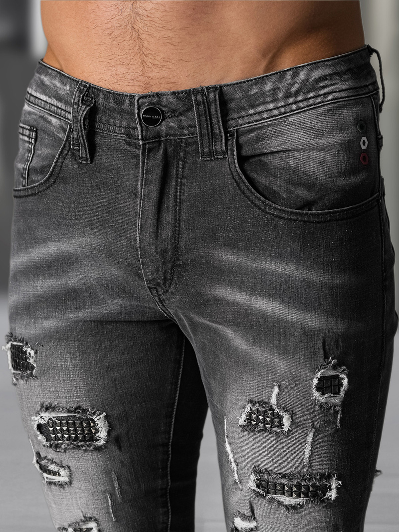 Мъжки дънки черни OZONEE NB/MP0152NZ