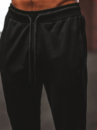 Мъжко долнище на анцуг черно B/18203022Z